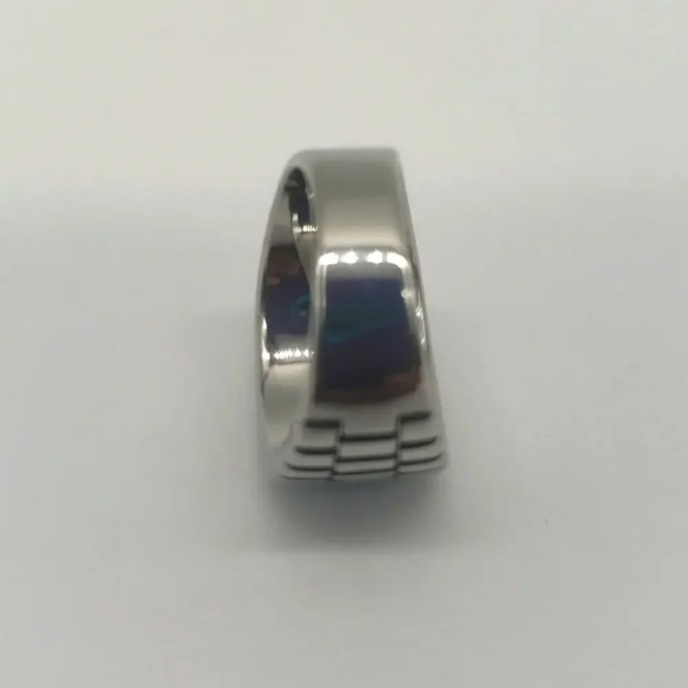 Aqua Cubic Zirconia Handmade Men's Ring Size 12.5 NWT